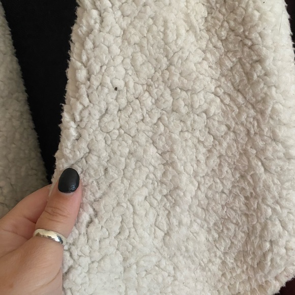 Sherpa cardigan - burgundy - Picture 2 of 7